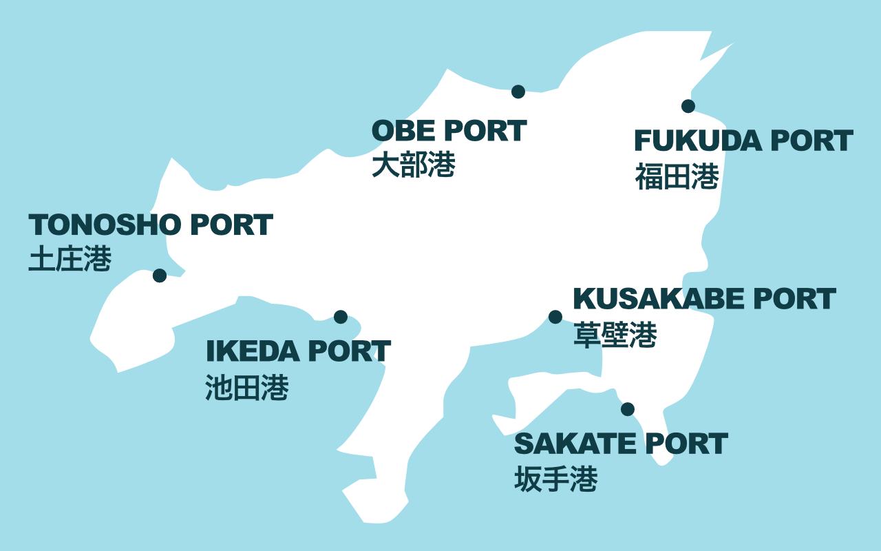 Map on shodoshima / how-to-get-to